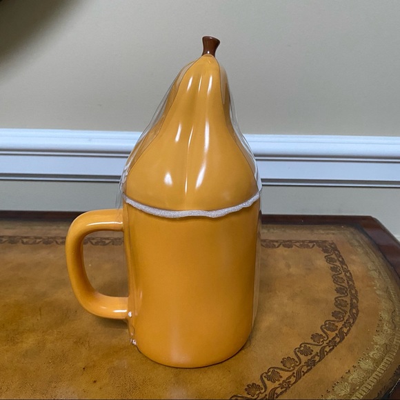Rae Dunn OH MY GOURD coffee mug  with Topper NIB - Picture 4 of 5